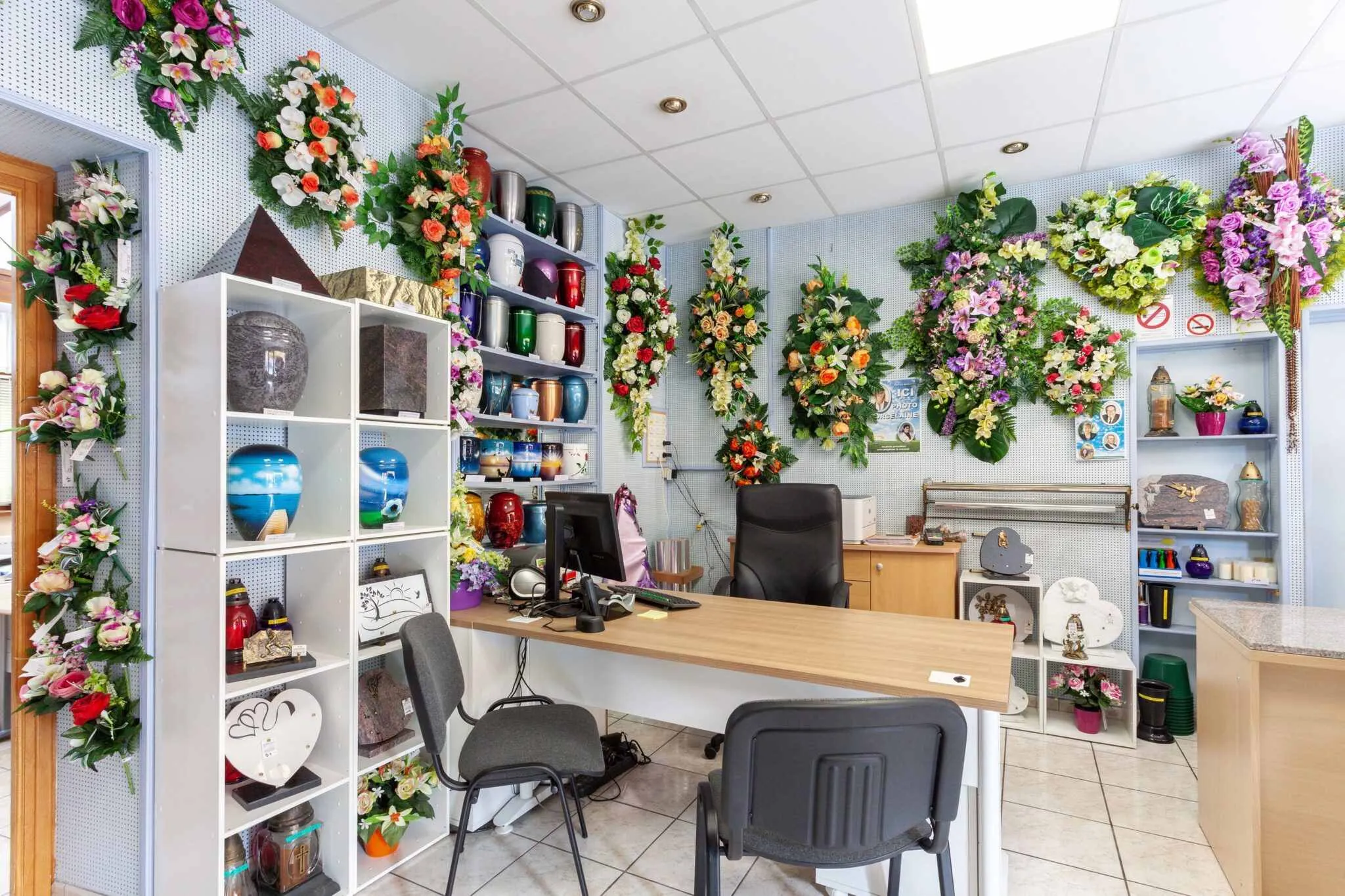 Boutique et bureau d'accueil des Pompes Funèbres Allart