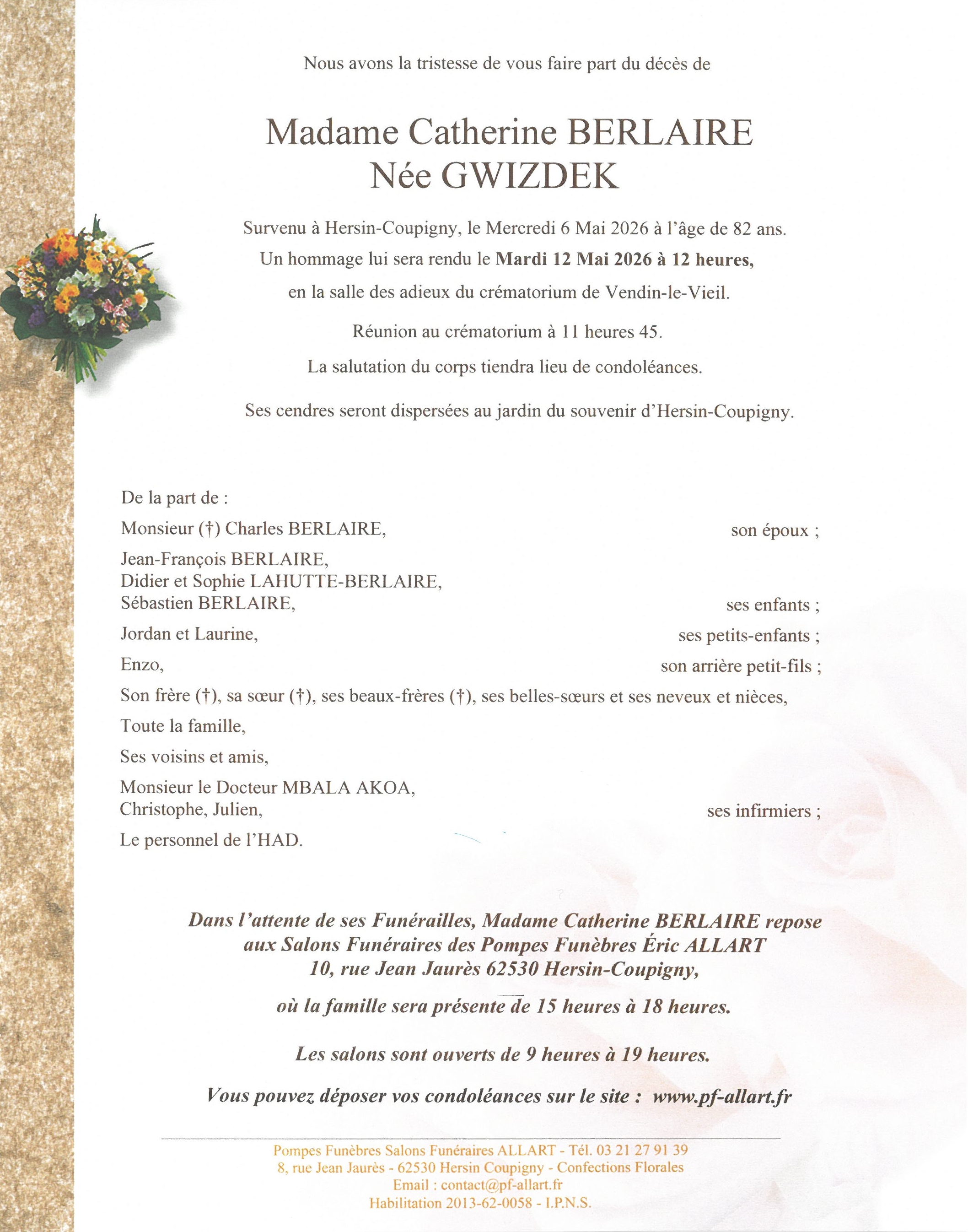 Avis de décès