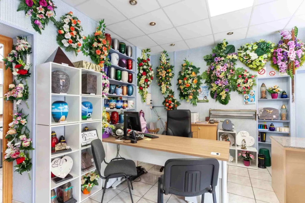 Accueil boutique d'article funéraire